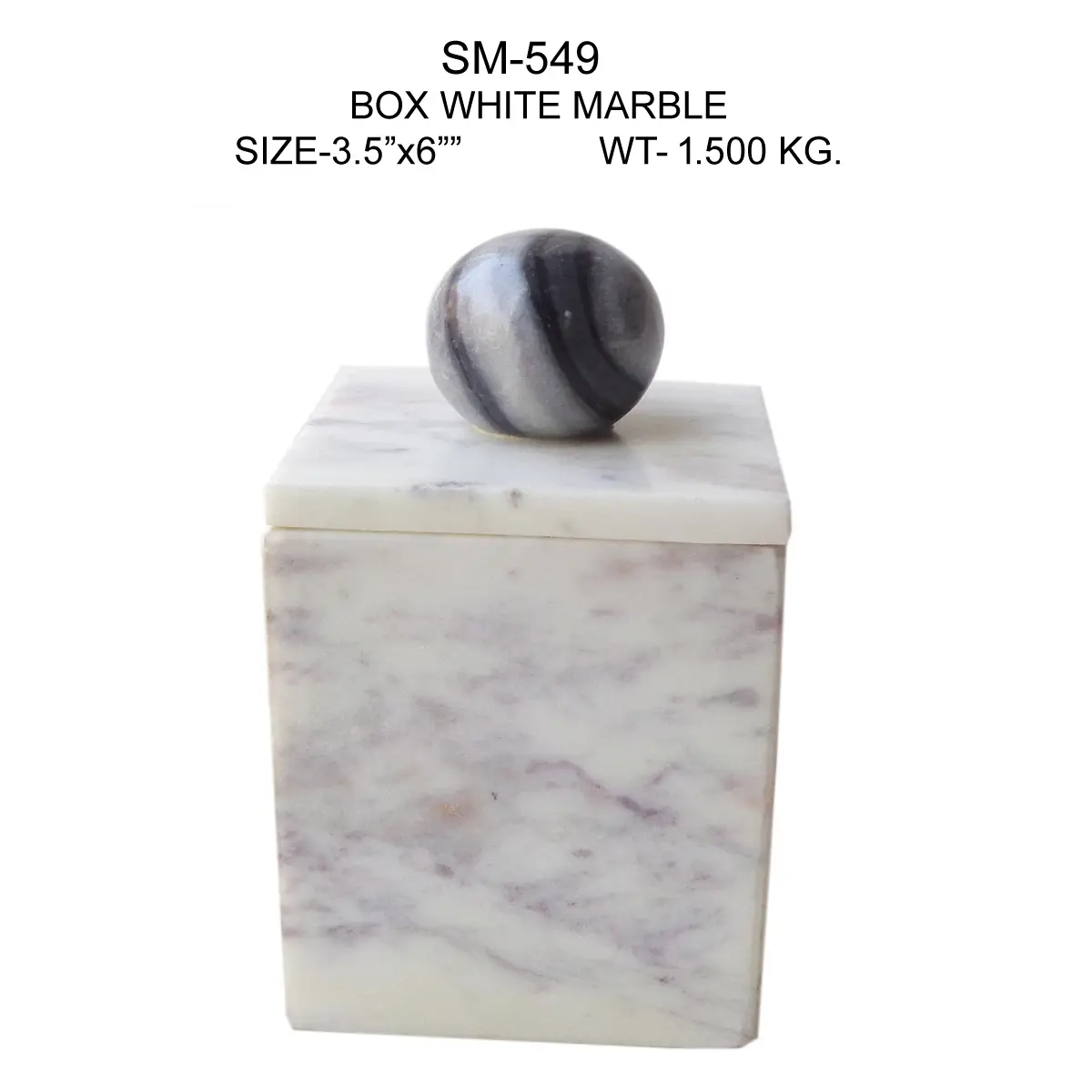 WHITE MARBLE BOx STYLE-
6
